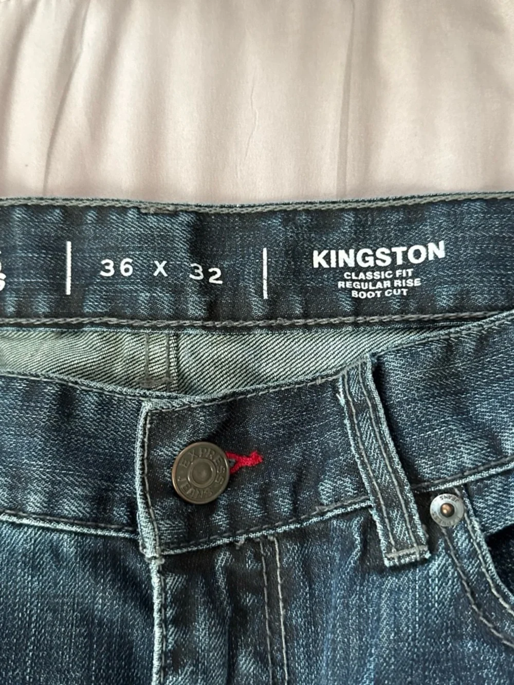 Express Kingston Men's Dark Blue Bootcut Jeans